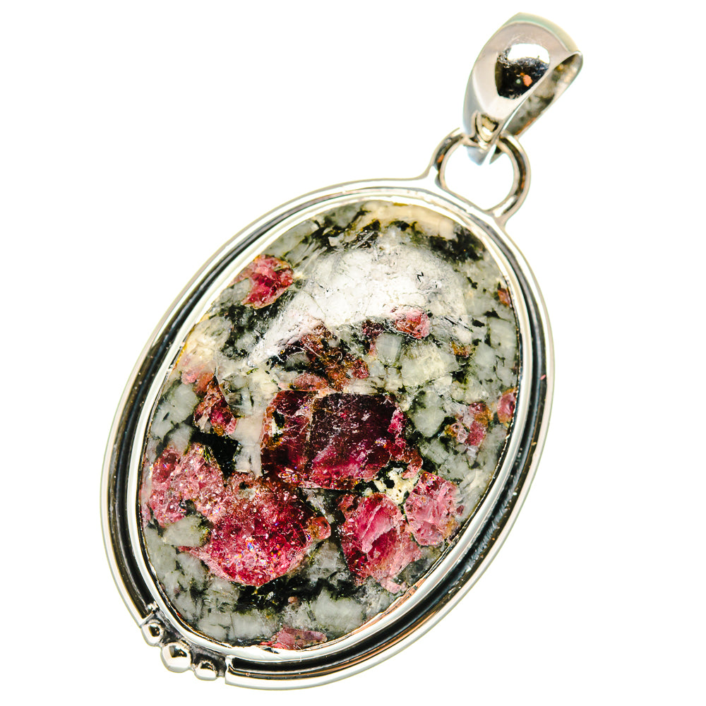 Russian Eudialyte Pendants handcrafted by Anasilvercos - PD17835