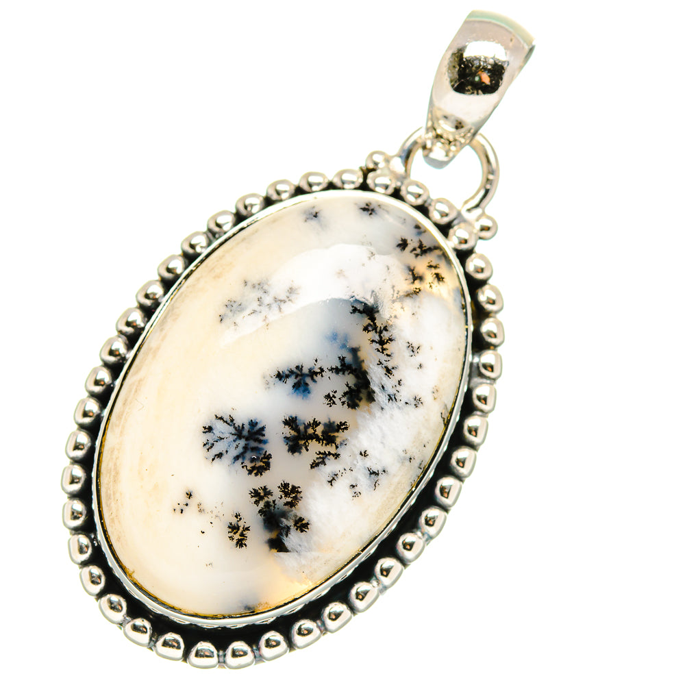 Dendritic Opal Pendants handcrafted by Anasilvercos - PD17836