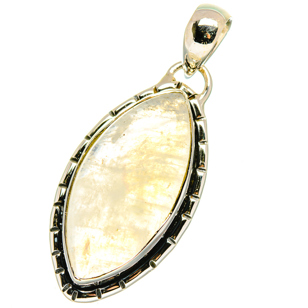 Rainbow Moonstone Pendants handcrafted by Anasilvercos - PD17837
