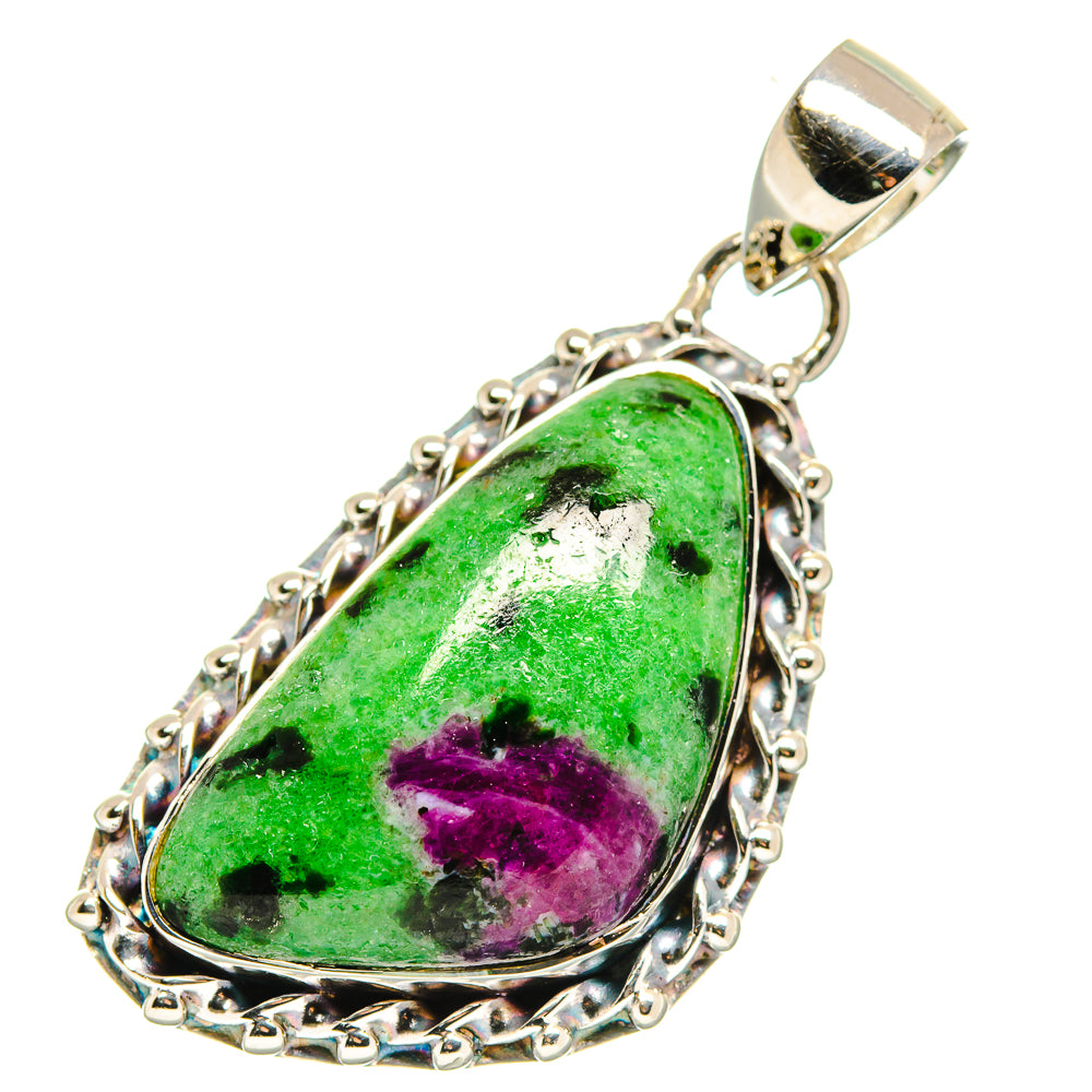 Ruby Zoisite Pendants handcrafted by Anasilvercos - PD17840