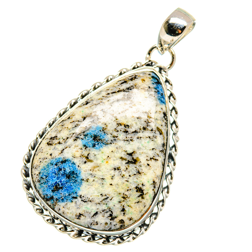K2 Blue Azurite Pendants handcrafted by Anasilvercos - PD17841