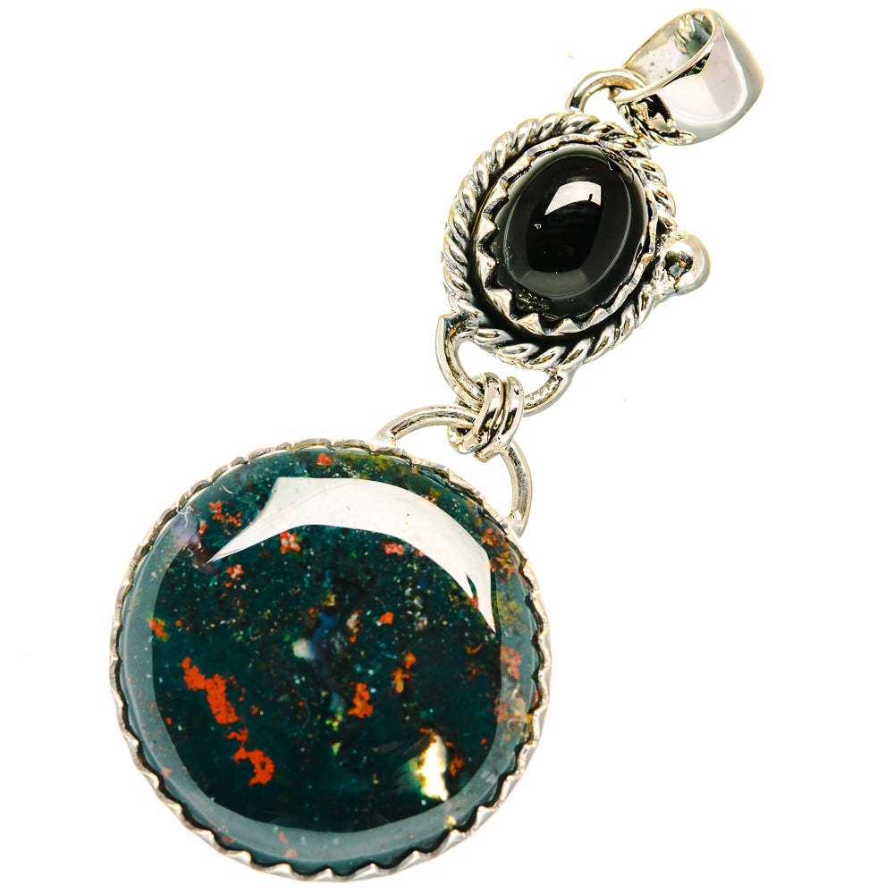 Bloodstone Pendants handcrafted by Anasilvercos - PD17848