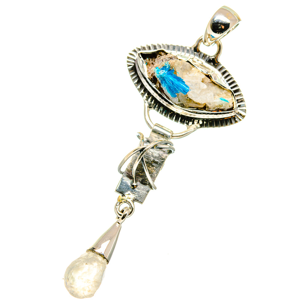 Cavansite Crystal Pendants handcrafted by Anasilvercos - PD17851