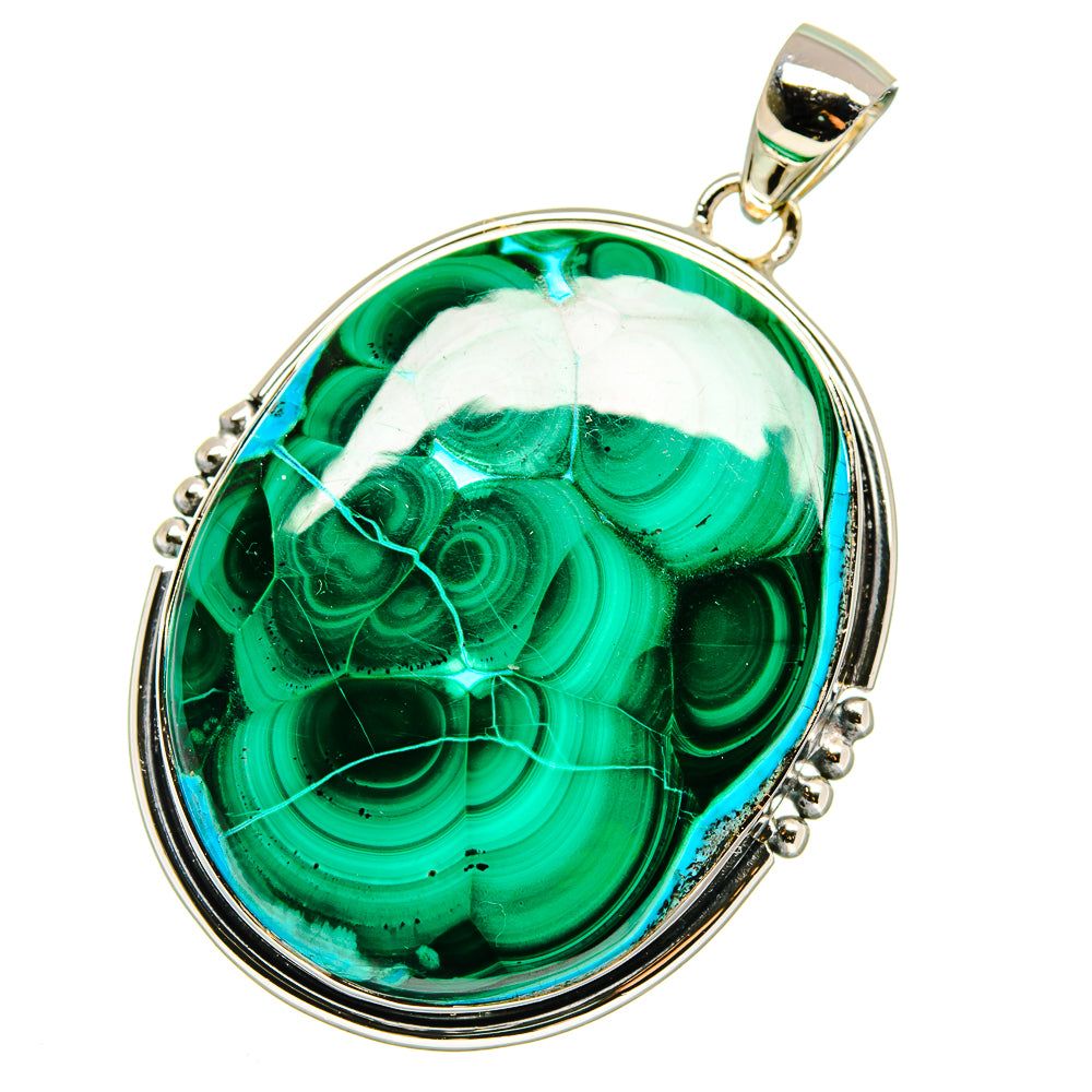 Malachite Pendants handcrafted by Anasilvercos - PD17860