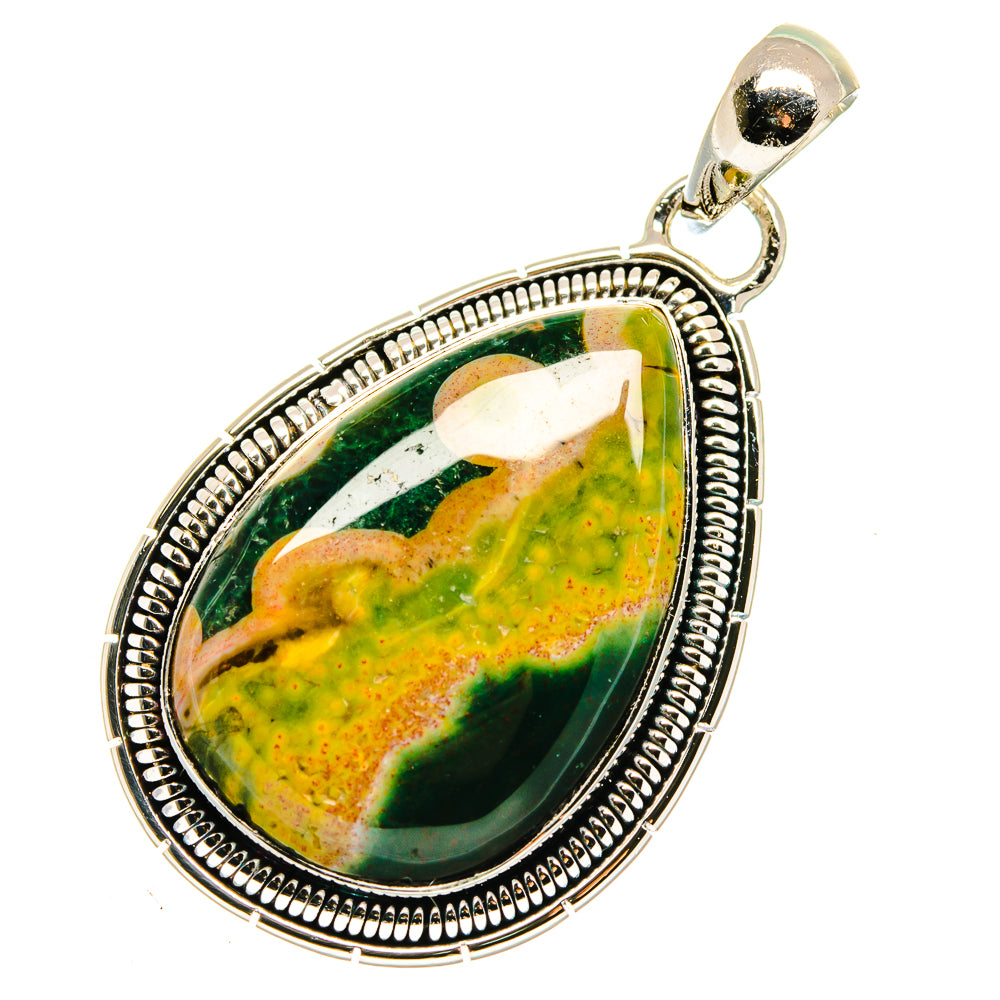 Ocean Jasper Pendants handcrafted by Anasilvercos - PD17891