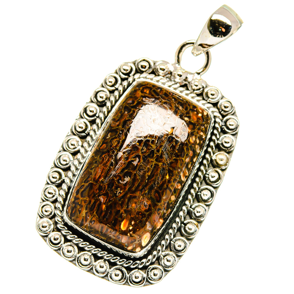 Dinosaur Bone Pendants handcrafted by Anasilvercos - PD17894