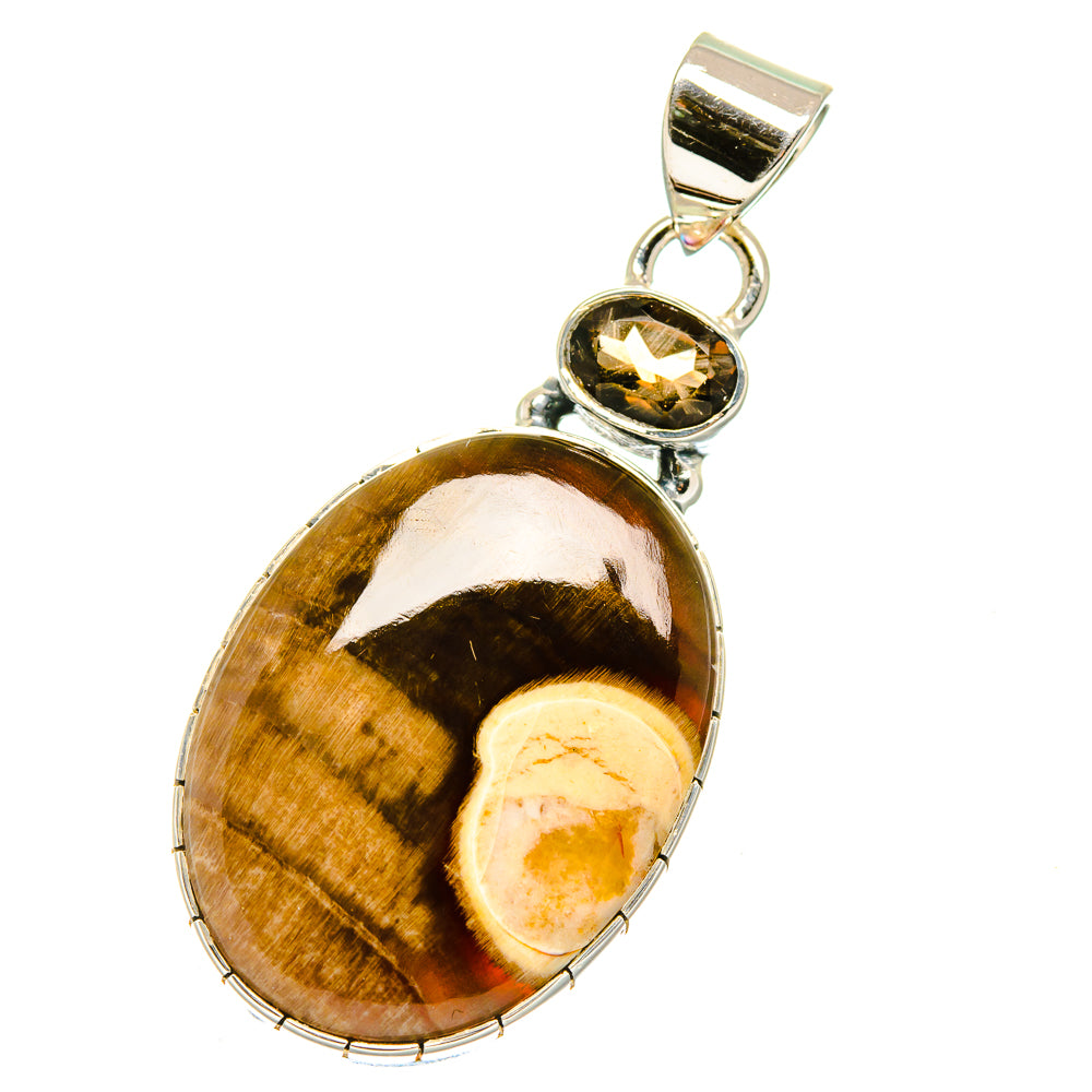 Peanut Wood Jasper Pendants handcrafted by Anasilvercos - PD17898