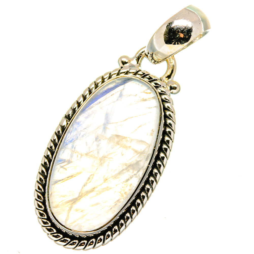 Rainbow Moonstone Pendants handcrafted by Anasilvercos - PD17902