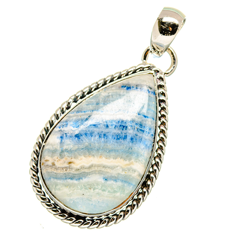 Blue Scheelite Pendants handcrafted by Anasilvercos - PD17907