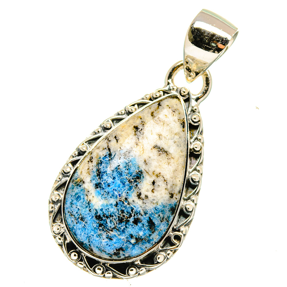 K2 Blue Azurite Pendants handcrafted by Anasilvercos - PD17914