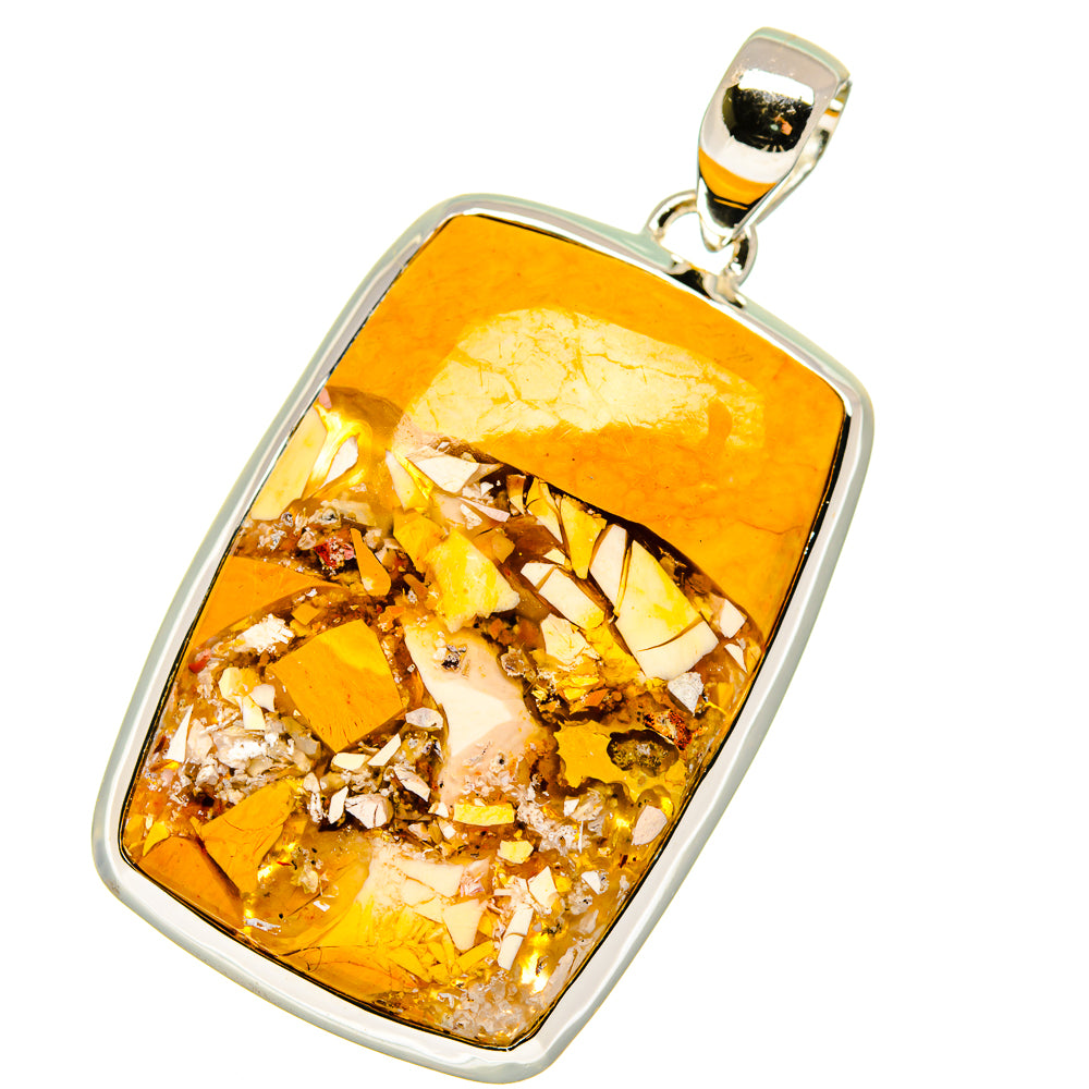 Brecciated Mookaite Pendants handcrafted by Anasilvercos - PD17917