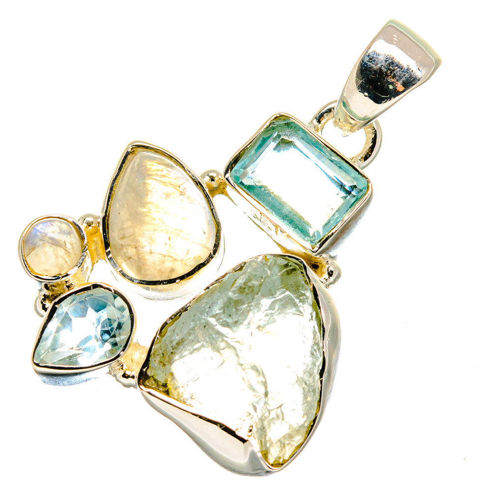 Aquamarine Pendants handcrafted by Anasilvercos - PD17923