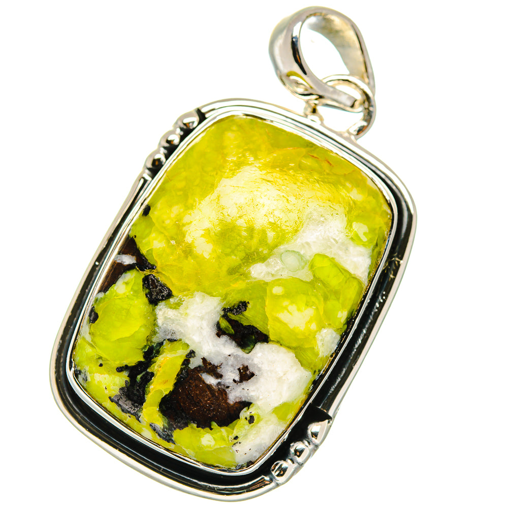 African Green Opal Pendants handcrafted by Anasilvercos - PD17931