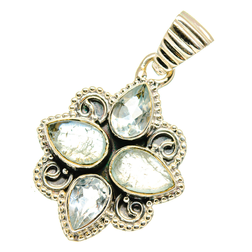 Aquamarine Pendants handcrafted by Anasilvercos - PD17932