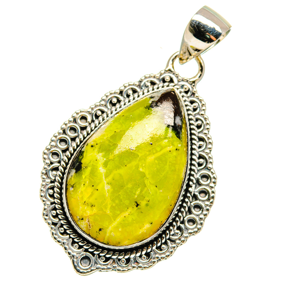 African Green Opal Pendants handcrafted by Anasilvercos - PD17935