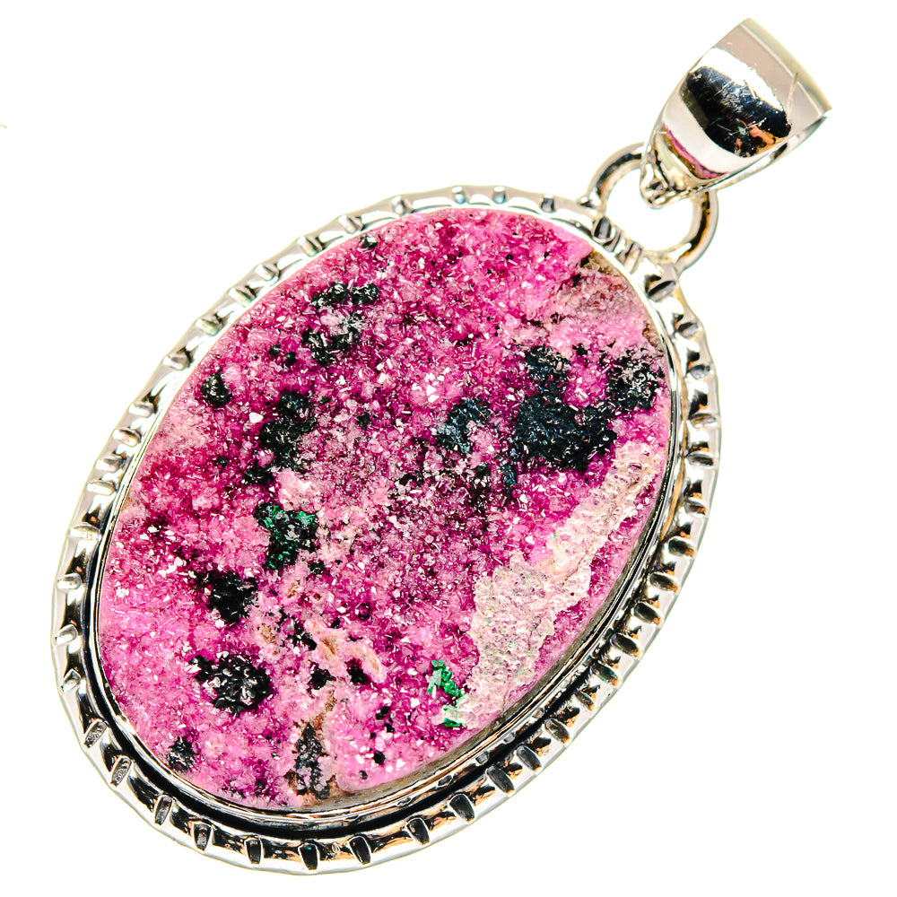 Cobalto Calcite Druzy Pendants handcrafted by Anasilvercos - PD17949