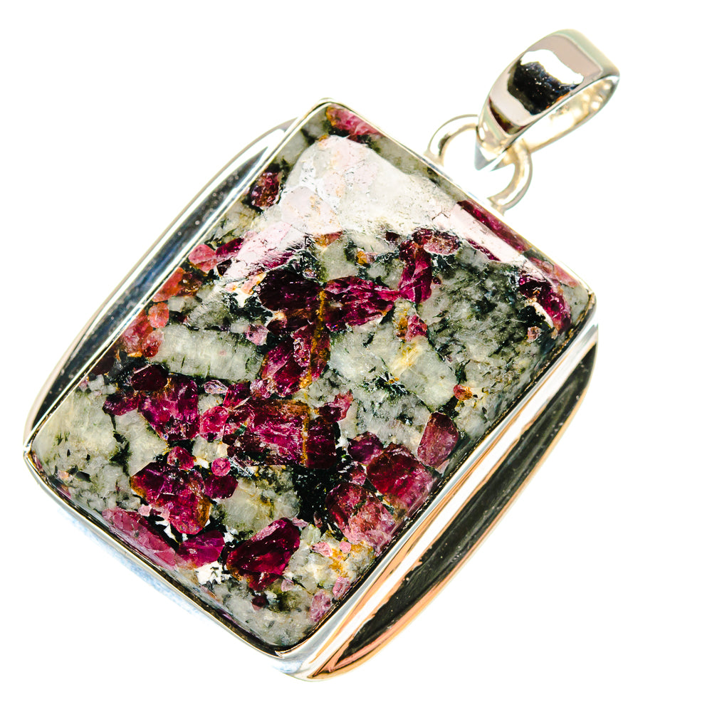 Russian Eudialyte Pendants handcrafted by Anasilvercos - PD17981