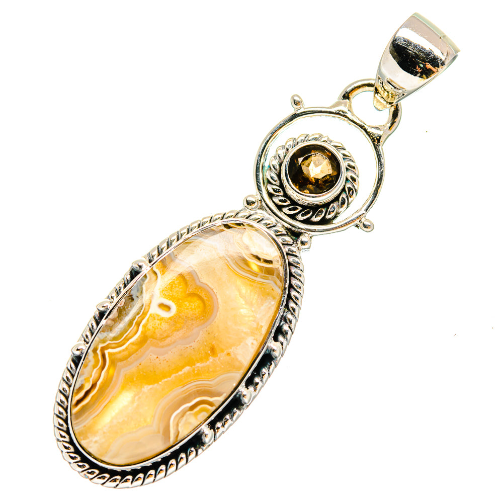 Laguna Lace Agate Pendants handcrafted by Anasilvercos - PD18000