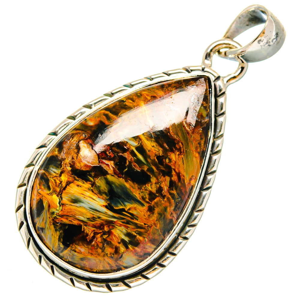 Golden Pietersite Pendants handcrafted by Anasilvercos - PD18004
