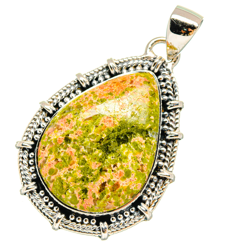 Unakite Pendants handcrafted by Anasilvercos - PD18006 - Photo 2