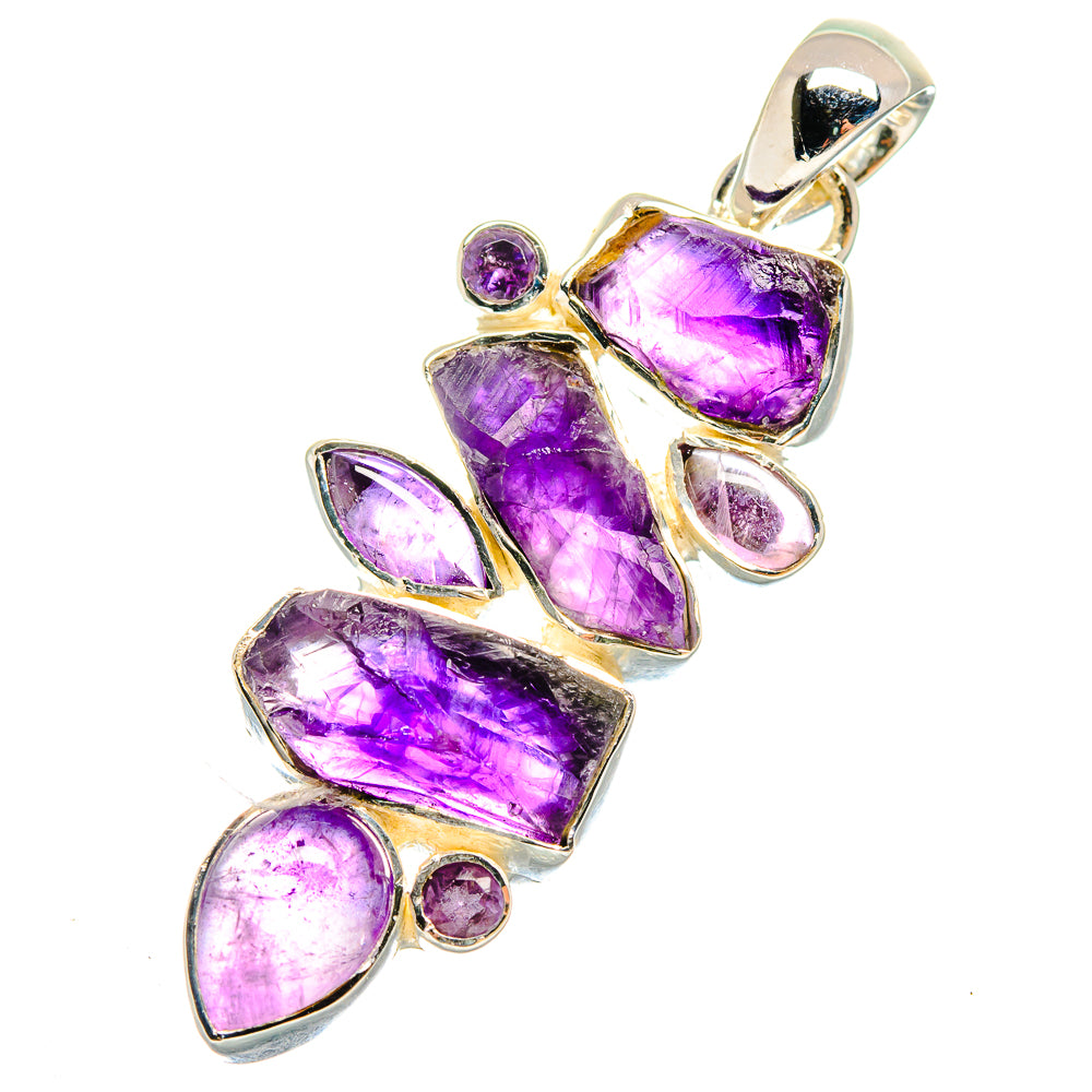 Amethyst Pendants handcrafted by Anasilvercos - PD18011