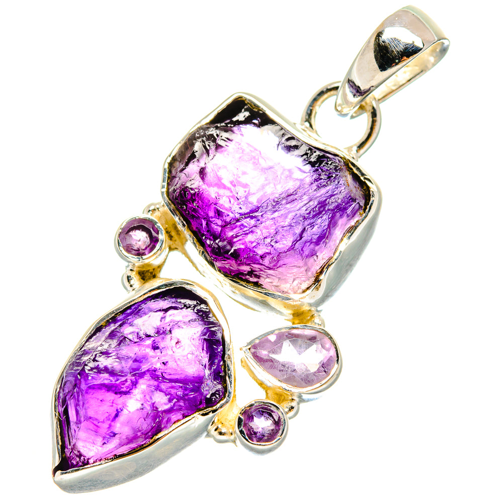 Amethyst Pendants handcrafted by Anasilvercos - PD18013
