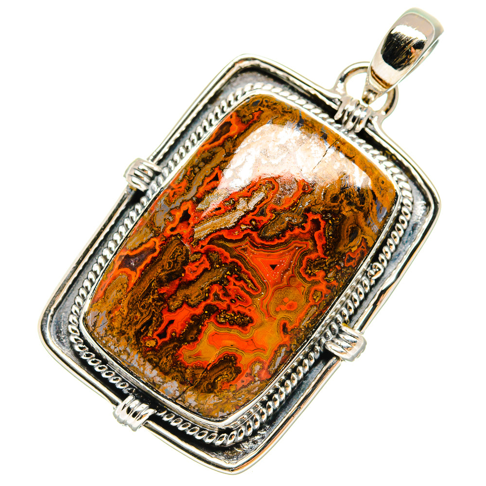 Morocco Agate Pendants handcrafted by Anasilvercos - PD18016