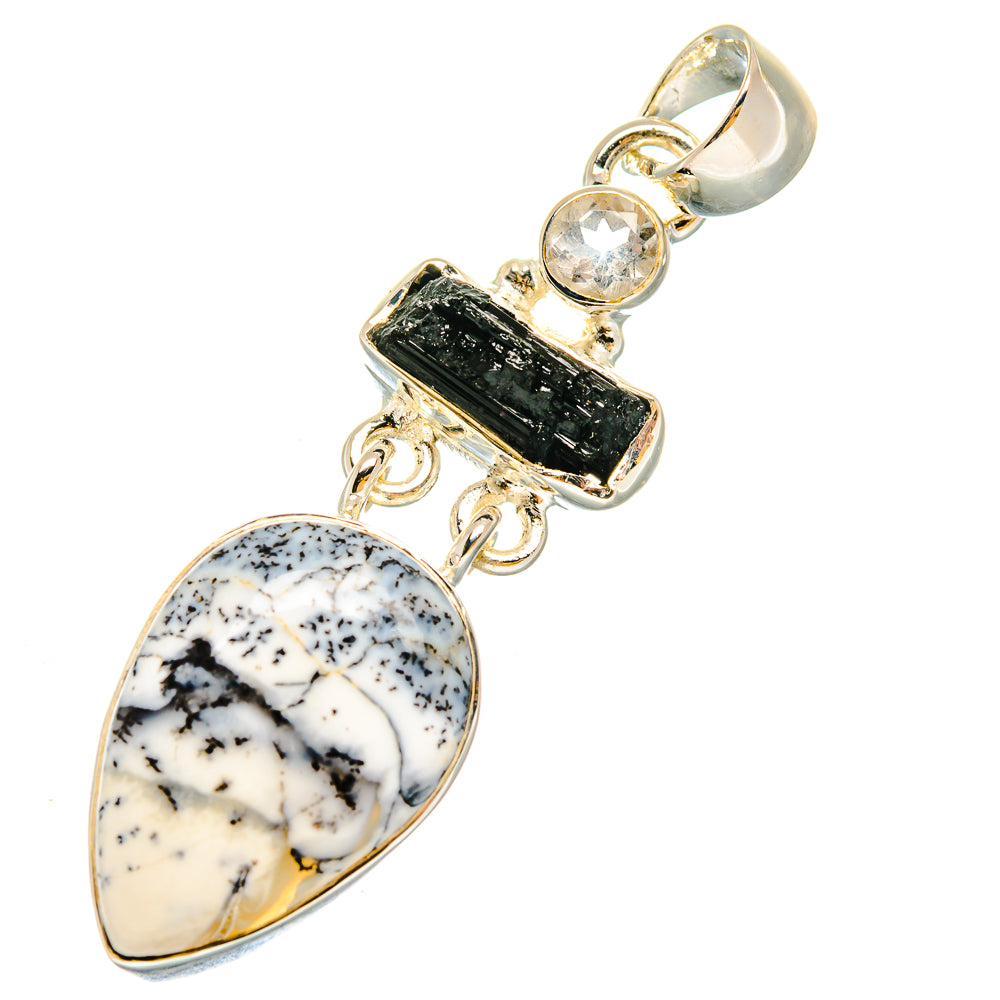 Dendritic Opal Pendants handcrafted by Anasilvercos - PD18022