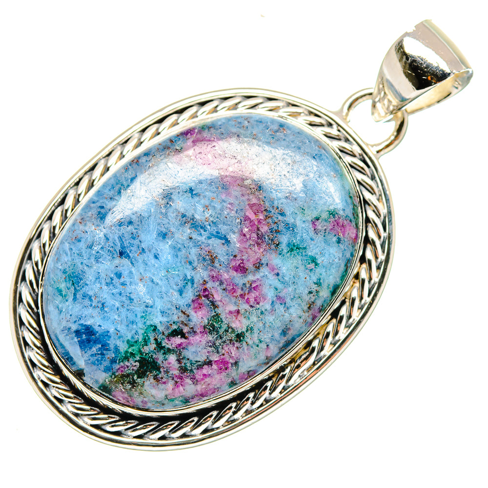 Ruby Fuchsite Pendants handcrafted by Anasilvercos - PD18044