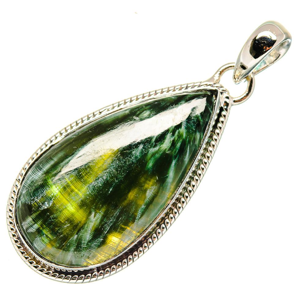 Seraphinite Pendants handcrafted by Anasilvercos - PD18045
