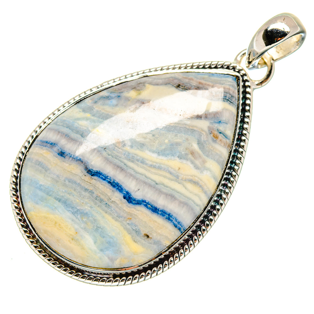 Blue Scheelite Pendants handcrafted by Anasilvercos - PD18046