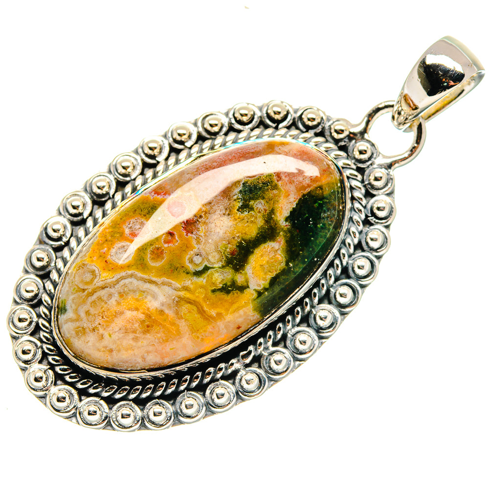 Ocean Jasper Pendants handcrafted by Anasilvercos - PD18047 - Photo 2