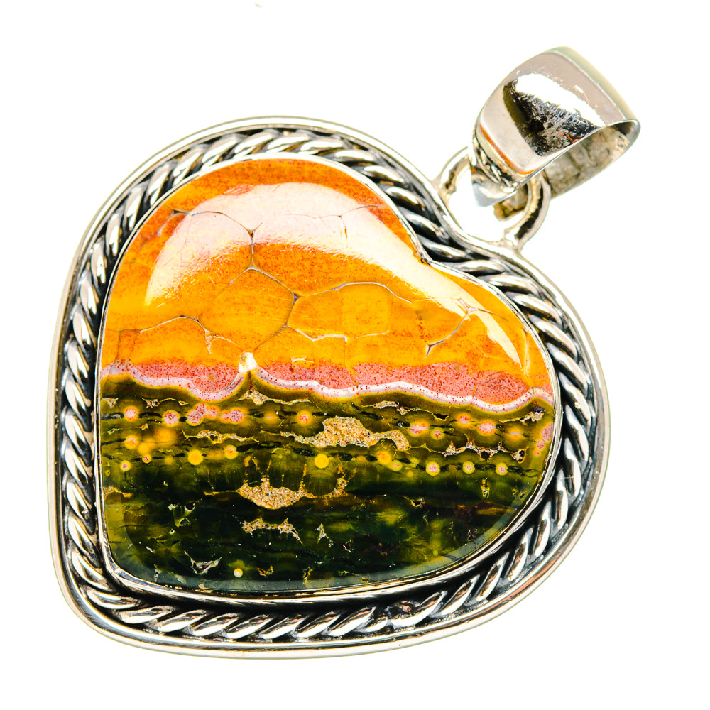 Ocean Jasper Pendants handcrafted by Anasilvercos - PD18048