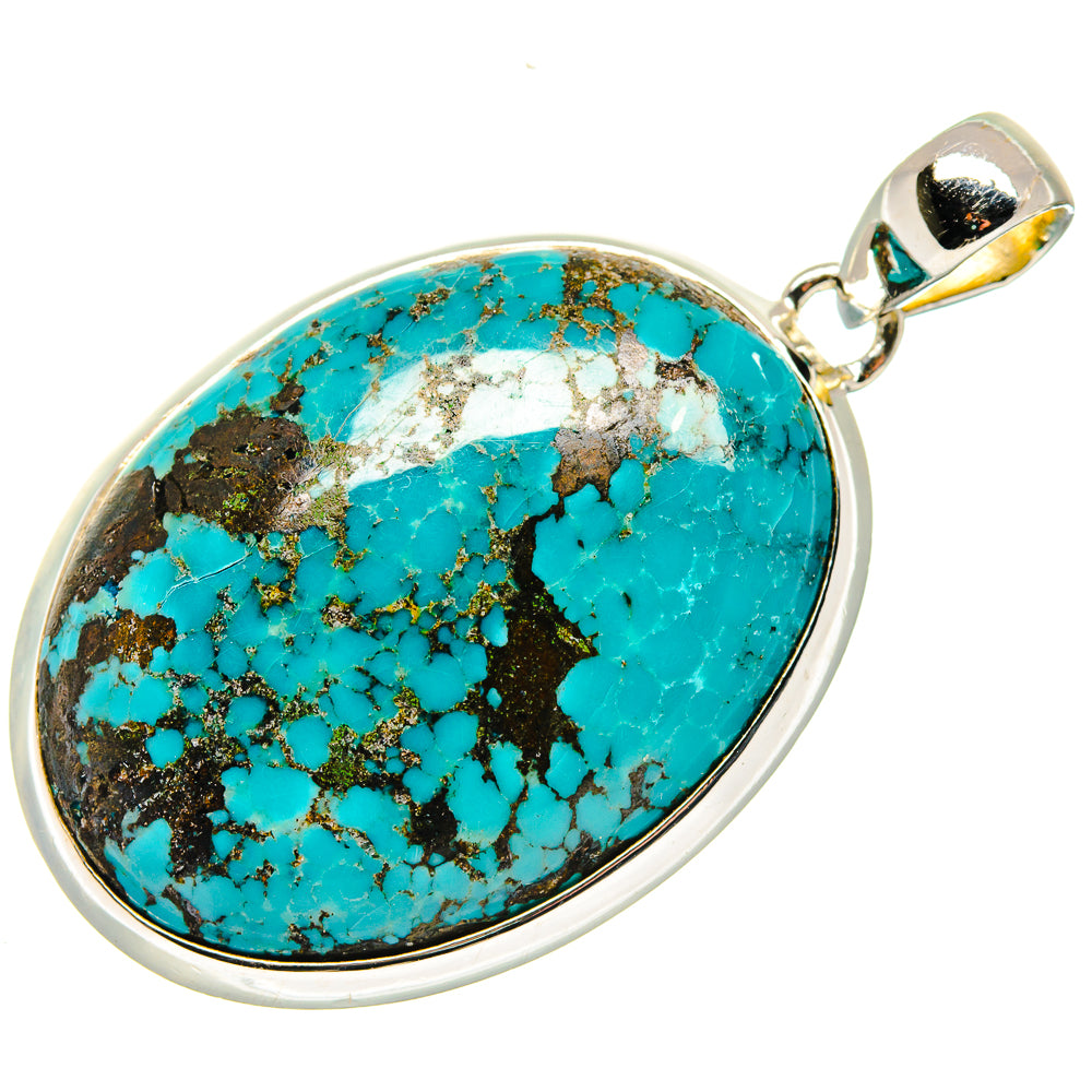 Tibetan Turquoise Pendants handcrafted by Anasilvercos - PD18052