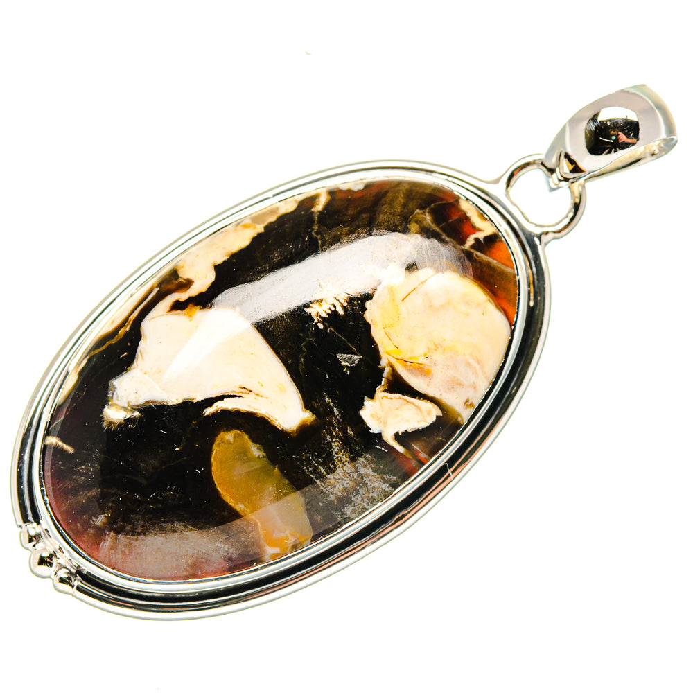 Peanut Wood Jasper Pendants handcrafted by Anasilvercos - PD18059