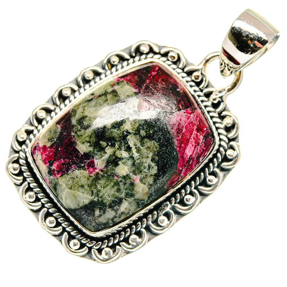 Russian Eudialyte Pendants handcrafted by Anasilvercos - PD18075