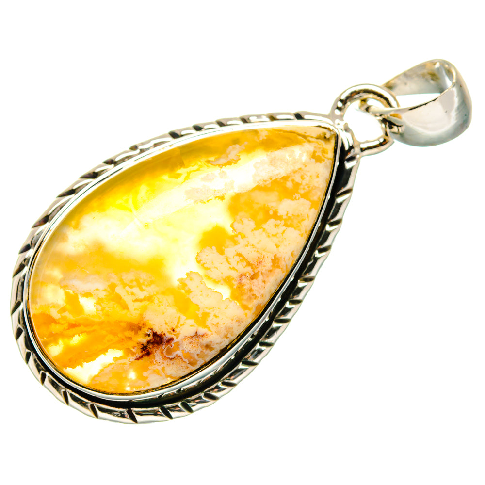 Plume Agate Pendants handcrafted by Anasilvercos - PD18078
