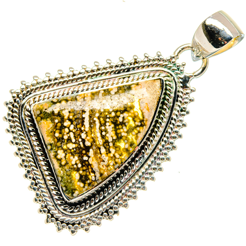 Ocean Jasper Pendants handcrafted by Anasilvercos - PD18082 - Photo 2