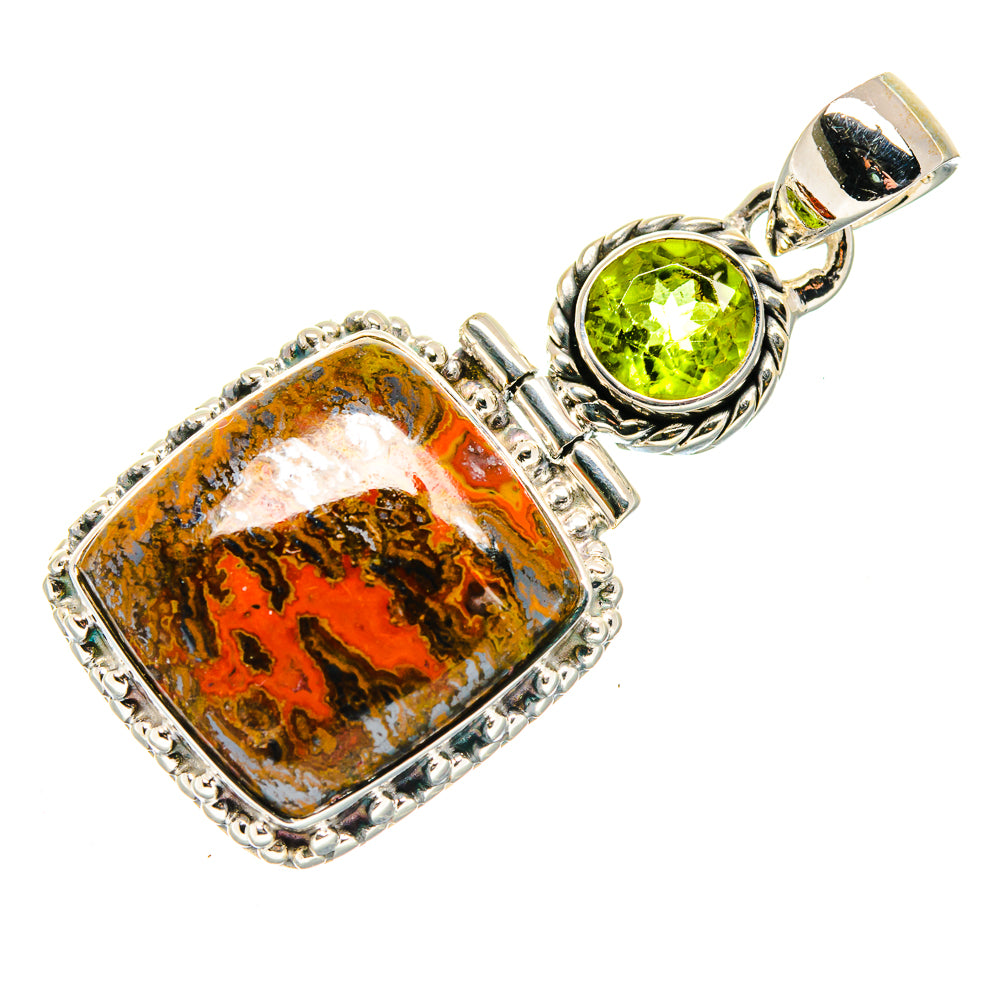 Moroccan Agate Pendants handcrafted by Anasilvercos - PD18086