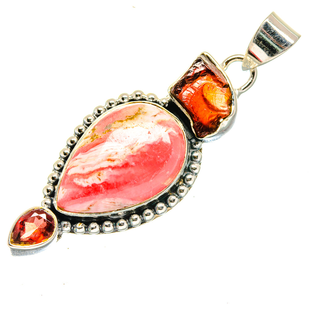 Rhodochrosite Pendants handcrafted by Anasilvercos - PD18095