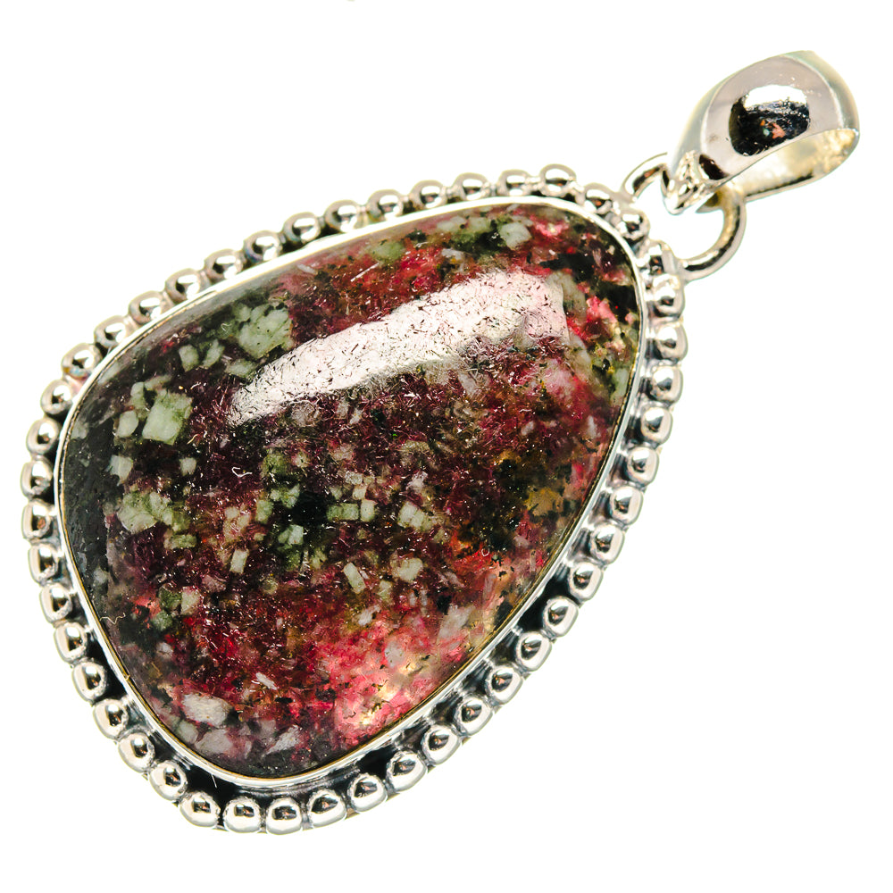 Russian Eudialyte Pendants handcrafted by Anasilvercos - PD18106