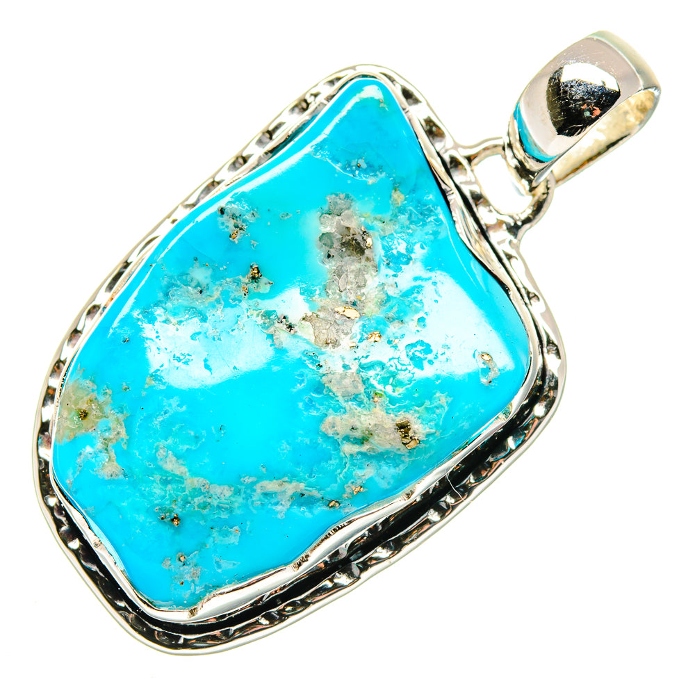 Arizona Turquoise Pendants handcrafted by Anasilvercos - PD18127