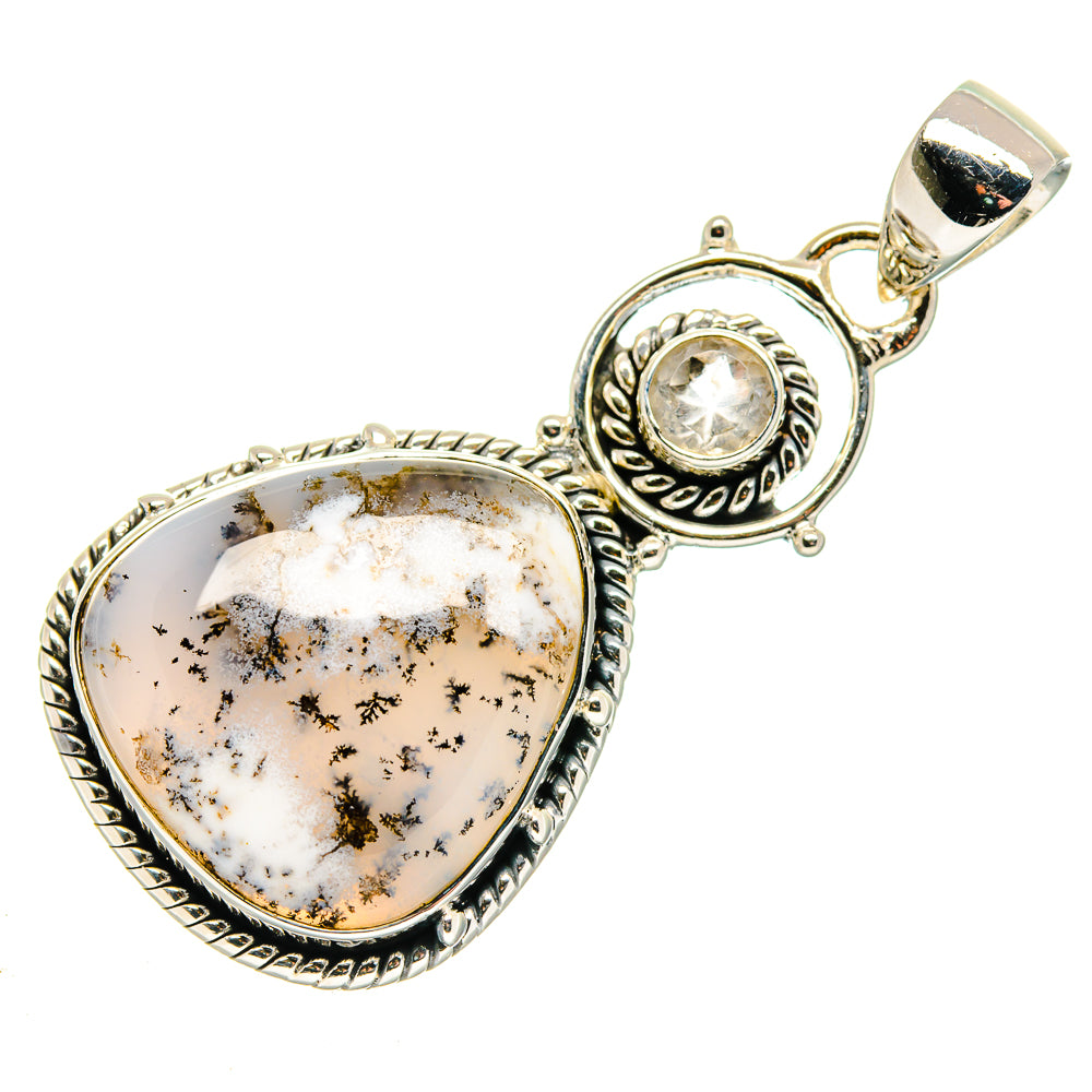 Dendritic Opal Pendants handcrafted by Anasilvercos - PD18129