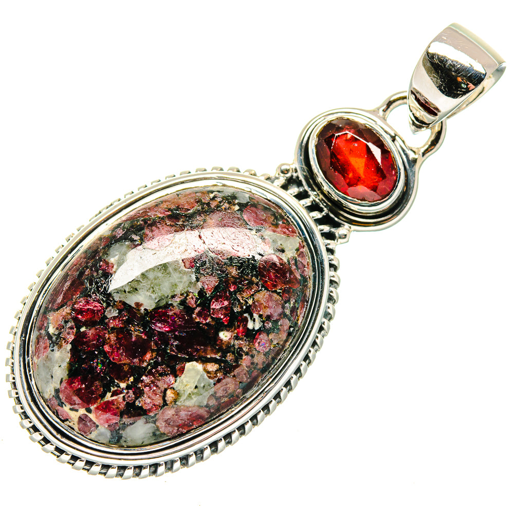 Russian Eudialyte Pendants handcrafted by Anasilvercos - PD18148
