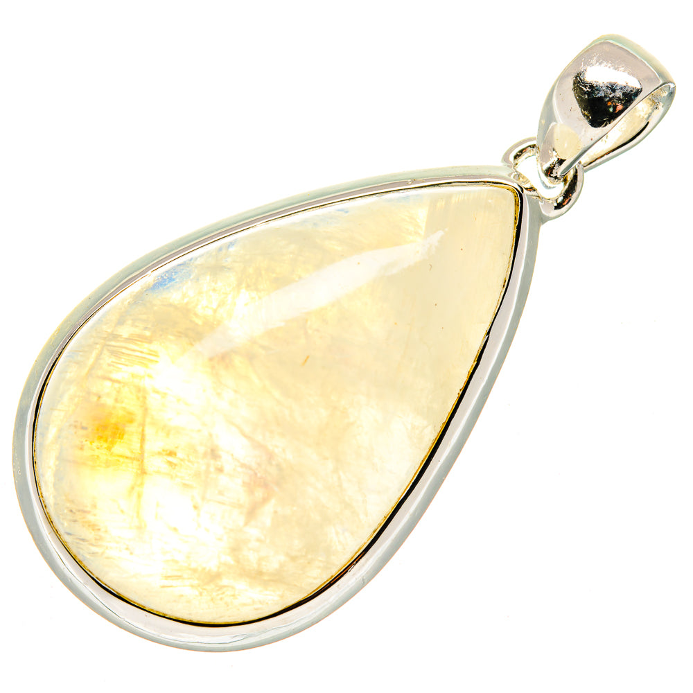 Rainbow Moonstone Pendants handcrafted by Anasilvercos - PD18154