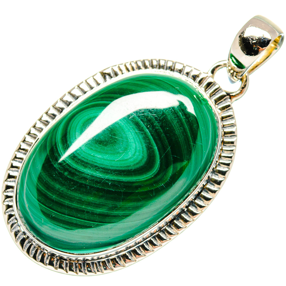 Malachite Pendants handcrafted by Anasilvercos - PD18163