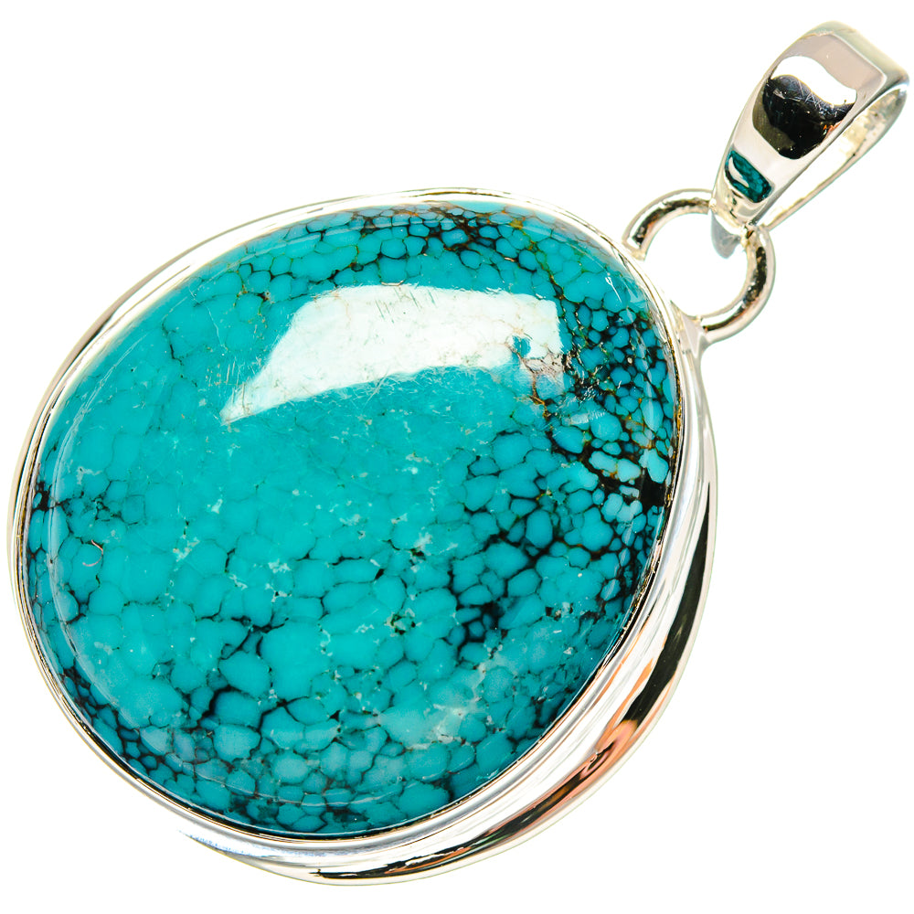 Tibetan Turquoise Pendants handcrafted by Anasilvercos - PD18169