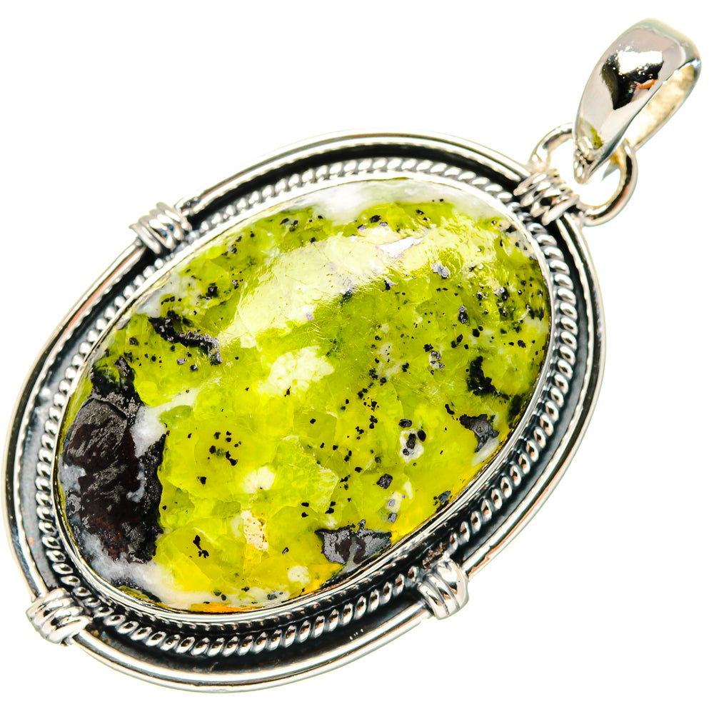 African Green Opal Pendants handcrafted by Anasilvercos - PD18173