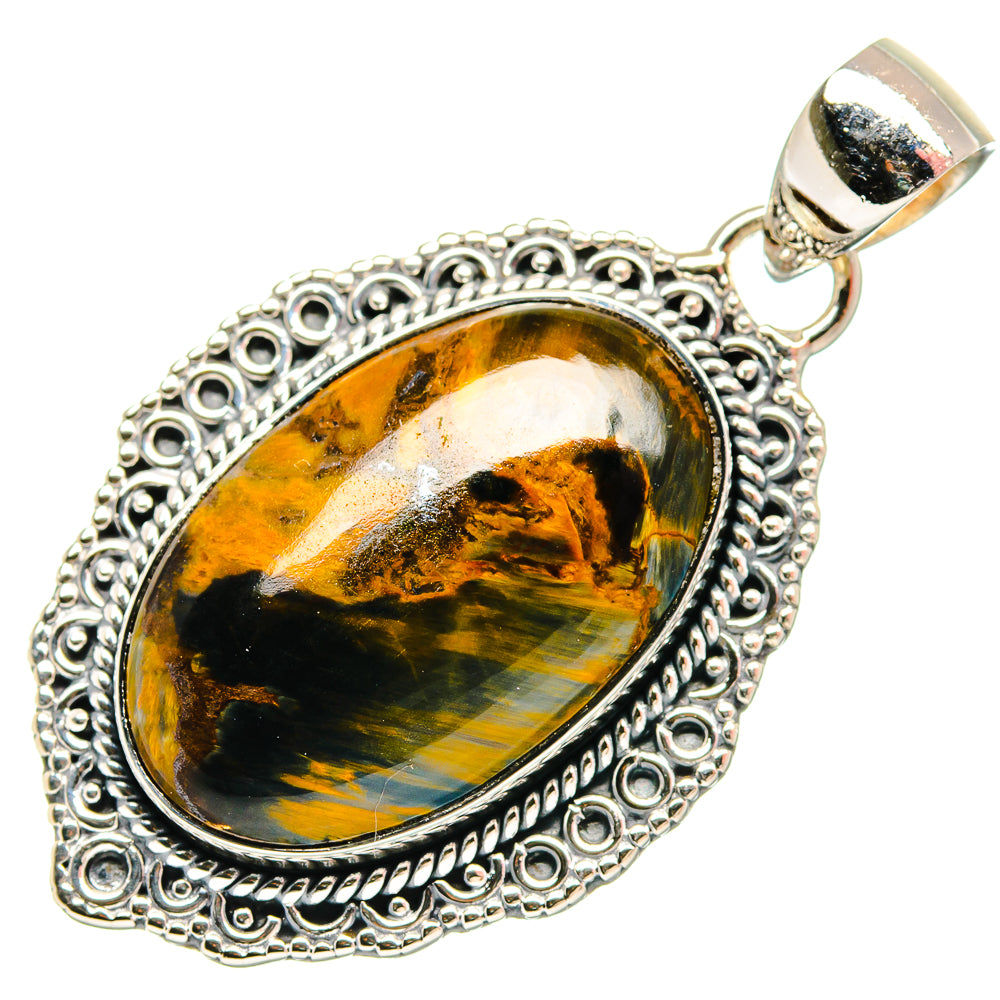 Golden Pietersite Pendants handcrafted by Anasilvercos - PD18174