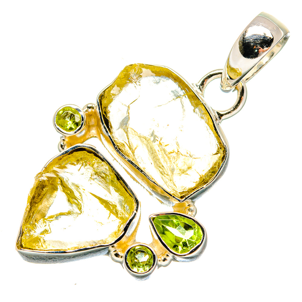 Lemon Quartz Pendants handcrafted by Anasilvercos - PD18176